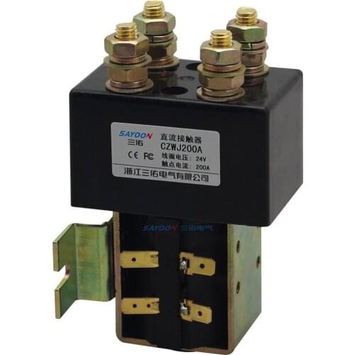 SAYOON CZWJ200A DC6V 12v 24V 36V 48V 60V 72V 200A contactor used for electric vehicles, engineering machinery and so on