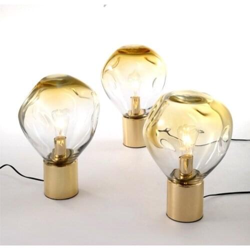 Nordic led glass ball crystal candeeiro de mesa bedroom lamp living room lamp bedside lamp