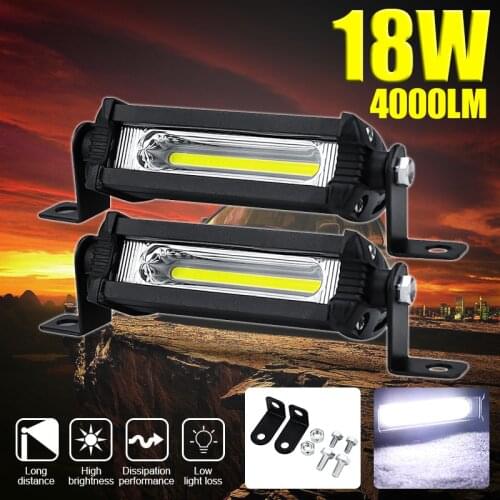 Led Work Lights Tractors Trucks 12v 24v COB 4 Inch Headlight Motorbike Scooter Atv Led Bar Spotlight Driving Fog Lights Offroad