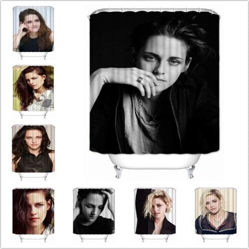 Musife Custom High Quality Kristen Stewart Shower Curtain Waterproof Bathroom Polyester Fabric Bathroom Curtain