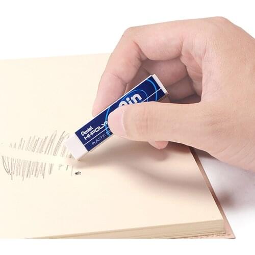 Pentel Ain Series Hi-Polymer Plastic Pencil Eraser Less Abrasion and Dust Longer Use School & Office Supplies