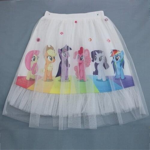 My little girls skirt cartoon kids summer clothes fashion princess dress cotton baby tutu skirts for pretty girls short skirts