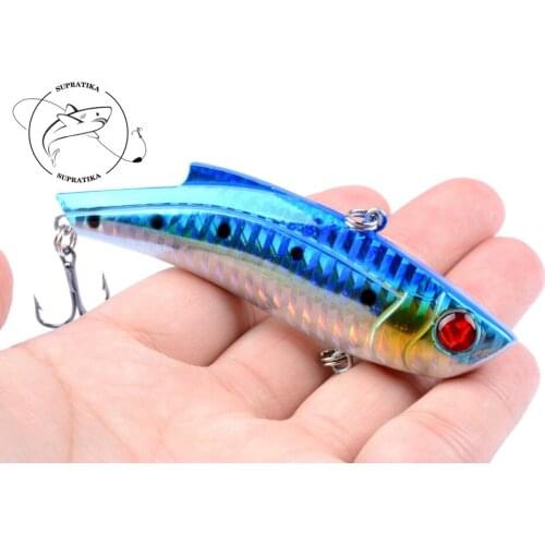 1Pcs Winter Ice Fishing VIB Lure Hard Bait 9cm/26.5g Crankbait Artificial Isca Wobbler Diving Swivel Iaser Lure Swimbait