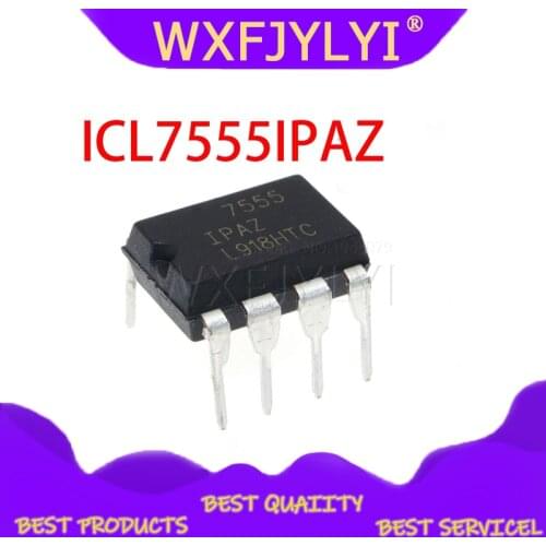 10pcs/lot IC integrated circuit chip ICL7555IPAZ ICM7555 7555 DIP-8 general-purpose timer new original