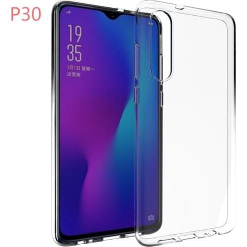 100pcs/lot transparent smooth Soft TPU Cover Case for Huawei P30