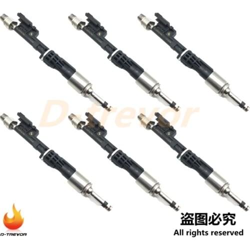 6pcs Fuel Injector 0261500063 For For 2011 135i E82 E88 10-11 535i GT 11 535i GT xDrive 2011 X3 13647568607-12