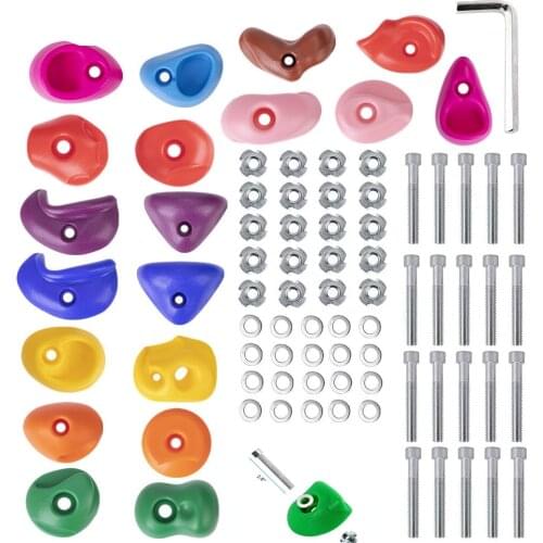 Climbing Holds for Kids and Adults, Rock Climbing Holds - Mounting Hardware Included - Climbing Rocks for DIY Rock Climbing Wall