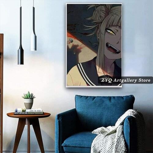 My Hero Academia Anime Himiko Toga Canvas Art Poster and Wall Art Picture Print Modern Family bedroom Decor Posters