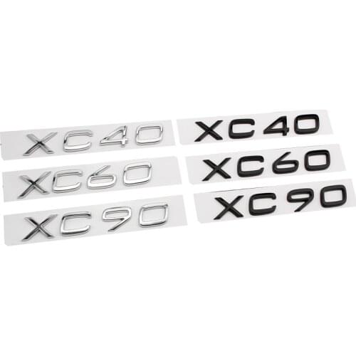 Car 3D ABS Chrome Decal Sticker For Volvo XC40 XC60 XC90 Car Rear Trunk Letters Logo Replace Badge Emblem Stickers Accessories