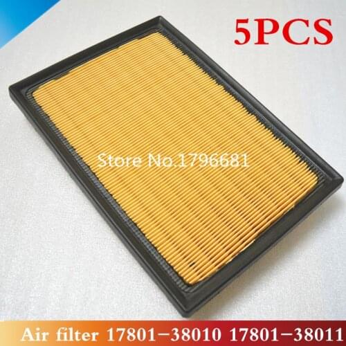 CAPQX 5PCS Air Filter 17801-38010 17801-38011 For LEXUS LS460 LS460L LS600H LS600HL 2006 - 2011 2012 CAMRY HYBRID AURION HV RAV4