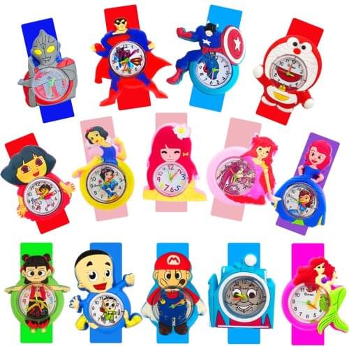 Low Price Clearance , Cartoon Hero Kids Watches Boys Silicone Strap Children Watch Baby Christmas Gift Clock Men Watch