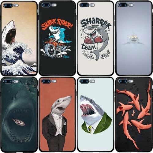 Phone Case for Xiaomi Redmi Note 9A 8 8T 7 6 7A 6A 5A 5 A1 A2 A3 Pro Max Plus Lite Shark Cartoon
