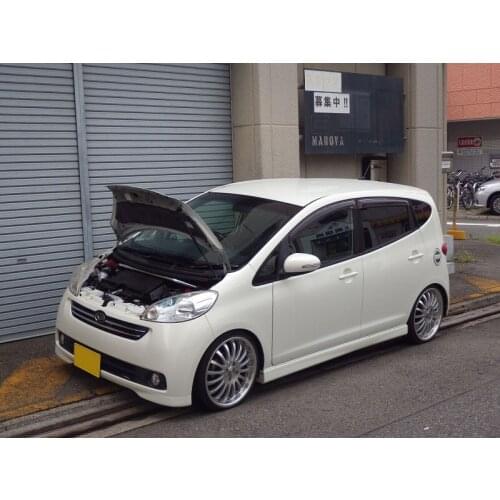 For 2006-2009 Daihatsu Sonica L405S L415S Front Hood Bonnet Modify Gas Struts Carbon Fiber Spring Damper Lift Support Absorber