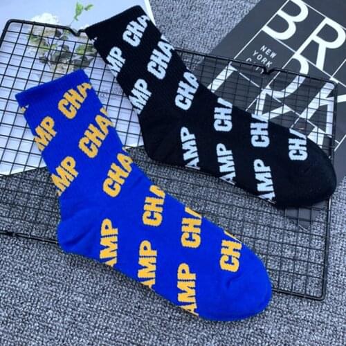 DONG AI 2 Pairs Fashion Cotton Socks High-quality Hip-hop Style Letter Autumn And Winter New Sports INS Socks
