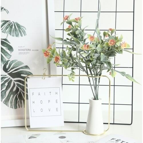 3 pcs/lot artificial daisy flower artificial flower branch wedding decoration fake daisy bouquet fake daisy flower plant wall