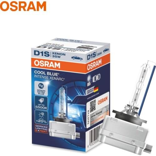 OSRAM D1S 66140CBI Xenon HID Cool Blue Intense 12V 35W Car Xenon Headlight 5500K Extra Blue White Light Auto Original Lamp, 1x