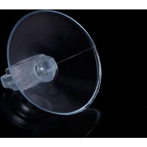 M76D 10PCS Aquarium Soft Plastic Suction Cup Holder Sucker Pipe Clip