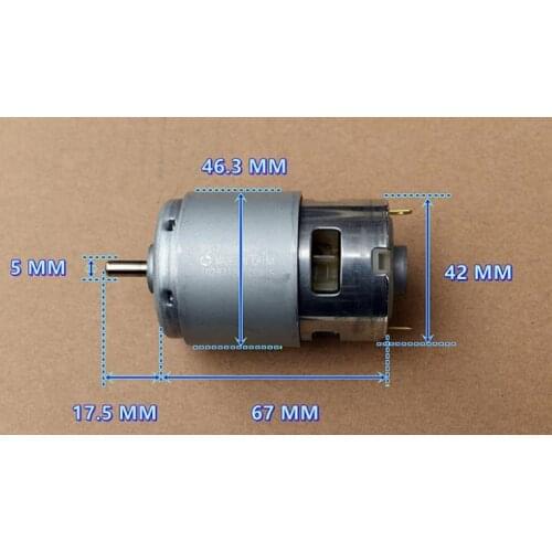 18V high speed and high torque violent DC motor High torque violent electric tool motor fighting robot motor RS-775WC-8514