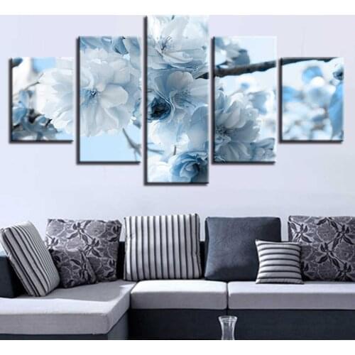 5pcs set DIY 5D Full square round Diamond Painting Flowers Embroidery Cross Stitch Kit Rhinestone Home Decor