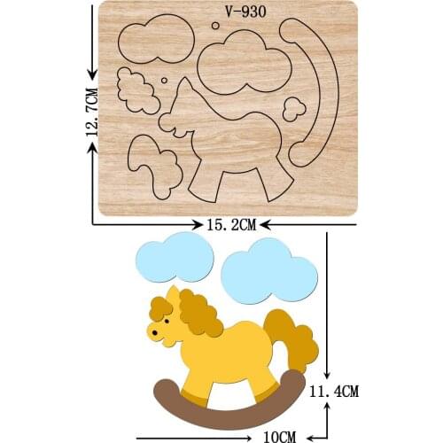 New horse wooden dies cutting dies for scrapbooking /Multiple sizes /V-930