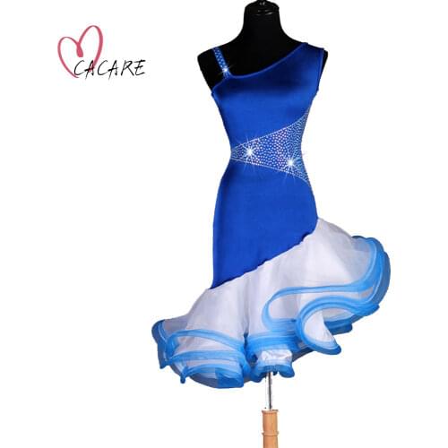 CACARE Latin Dance Dress Women Latin Dance Competition Dresses Fringe Dress Salsa Costumes Ballroom Tango CHEAP D0358 Fluffy Hem
