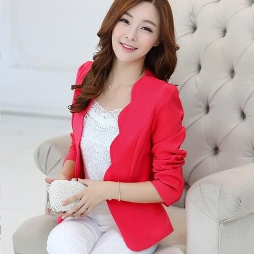 Large Size 5XL Women Casual Jacket Coat Slim Cardigan Outdoor office Work Suit Basic Jackets Spring Autumn Ladies Outwear Coat