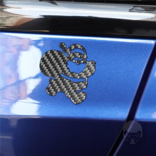 Christmas Gift New Year Decal Snowflake Santa Claus Tree Boots Kid Car Cover Trim Decorative Car Sticker Exterior Decoration