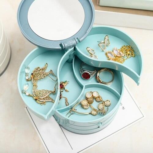 80% HOT SALES!!!Jewelry Box Waterproof Large Capacity Portable Storage Jewelry Holder for Earring