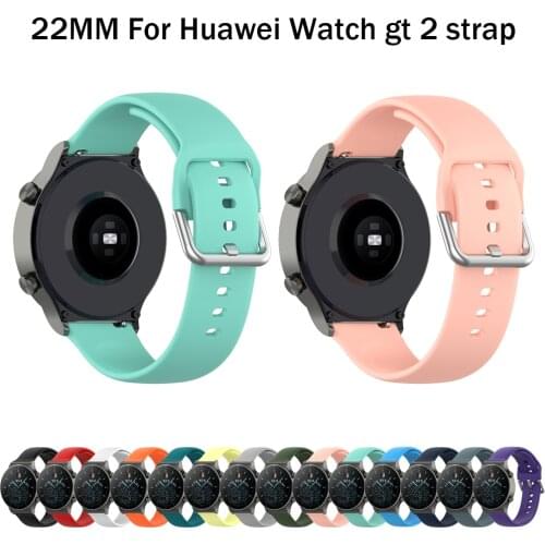Replaceable Watchbands for HUAWEI WATCH GT 2 46mm/GT Active 46mm/HONOR Magic 22mm Silicone Strap Band for Xiaomi LS05 Bracelet