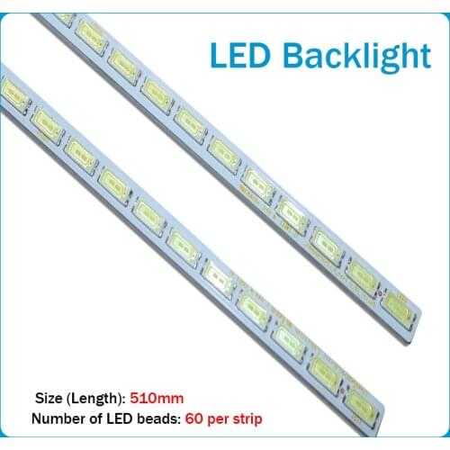 New 2 PCS LED strip working compatible 74.46P06.001-4-DX1 STA460A92/93 T460HVD01.0 60 LEDs 510MM