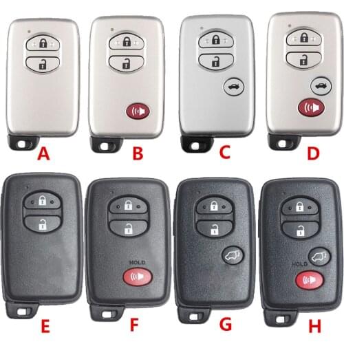 KEYECU Replacement New Smart Remote Key Shell 2/3/4 Button for Toyota 4Runner Avalon Land Cruiser Prius Highlander Venza Prius V