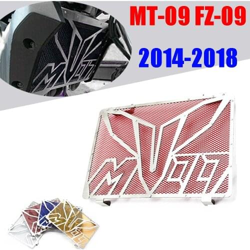 For YAMAHA MT09 MT-09 MT 09 FZ09 FZ 09 FZ-09 2014 2015 2016 2017 2018 Motorcycle Radiator Grille Guard Grill Cover Protector
