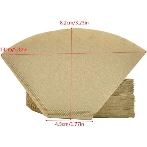 101 "V" Shape Coffee Cup Filter Paper Espresso Machine Mocha Pot Strainer Sheet