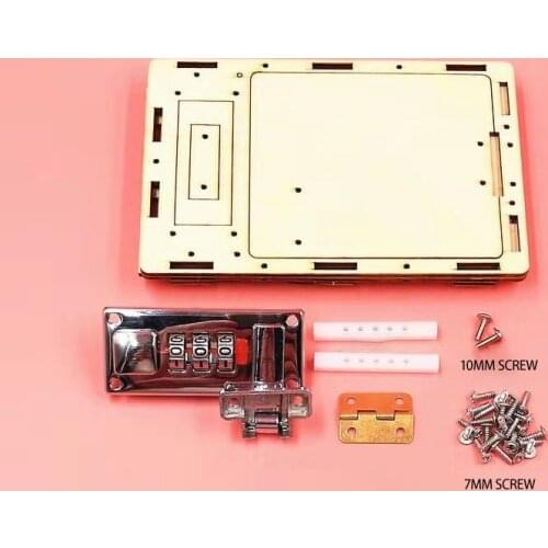 3D Wooden Puzzles Lock Box Password Box, Logic Intellectual Educational Toy Kids Children Educational Preschool Training Toys