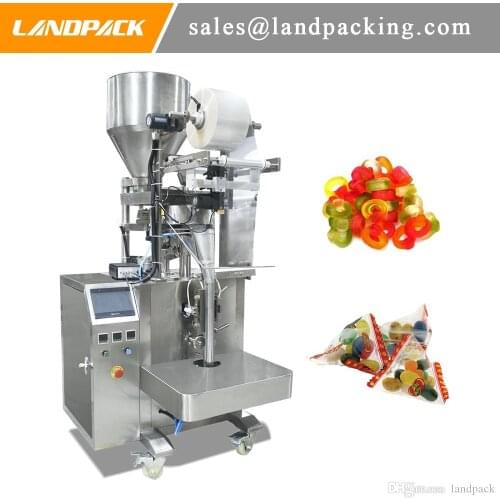 Automatic Candy Gummy Candy Triangle Bag Packing Machine Granule Vertical Form Fill Seal Machine