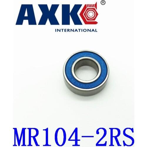 Axk Blue Rubber Seal Cover Miniature Bearing W Ml4010-2rs, L-1040-2rs,mr104-2rs,wbc4-10-2rsa 4x10x4mm Shigh Precision