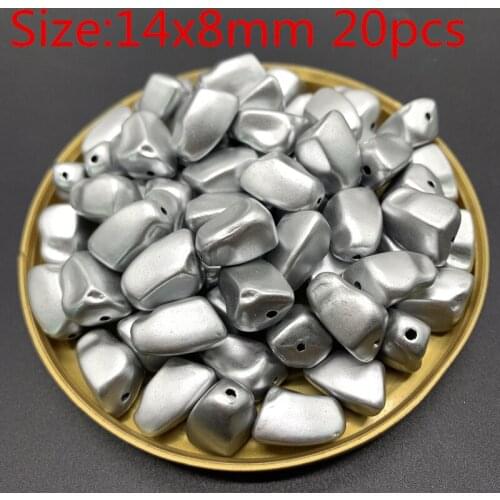 New Jewelry Accessories Acrylic Beads Gold silver Pearl Beads Loose Hole Beads Jewelry Beads Jewelry Making 28 Styles DIY#10