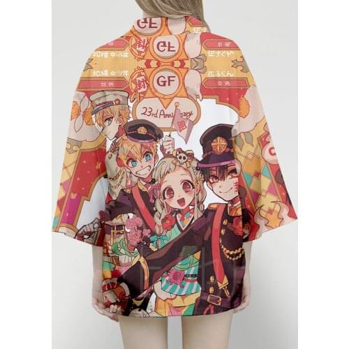 Anime Toilet Bound Hanako kun Japanese Style Kimono Haori Men Women Cardigan Chinese Traditional Japanese Clothing Asian Clothes