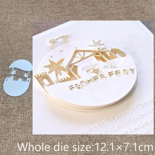 XLDesign Craft Metal stencil mold Cutting Dies Semicircle coconut house scrapbook die cuts Album Paper Card Craft Embossing