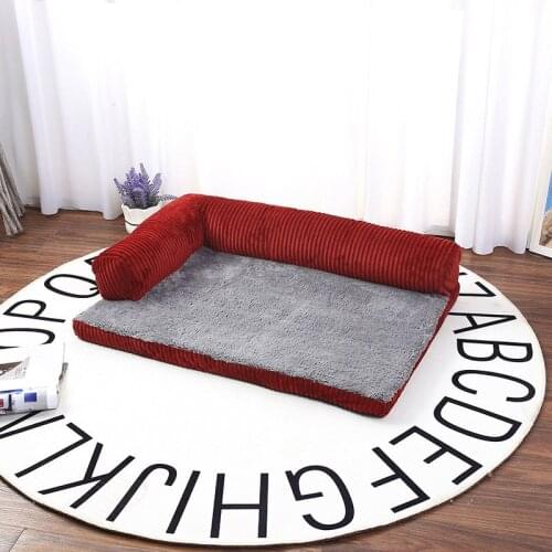 Sofa Cushion Pet Cat Dog Bed Couch Dog Bed Soft L Shaped Chaise Loungefleece Warm Dog Beds for Small Large Dogs Puppy Kennel