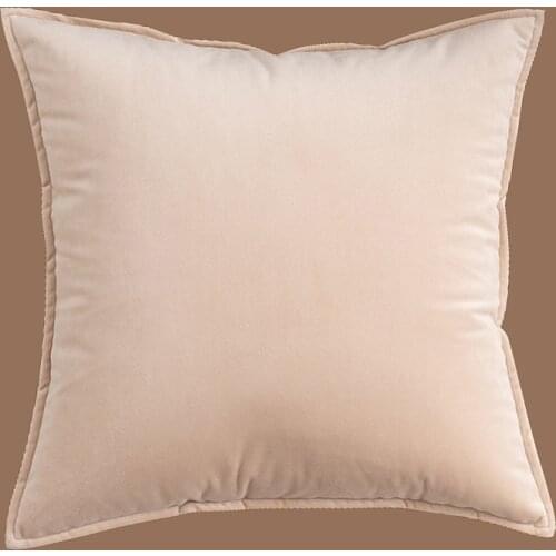 Home Decor Cushion Cover Velvet Solid Color Pillow Case Nordic Pillow Covers Decorative Pillows For Living Room Sofa Bedroom