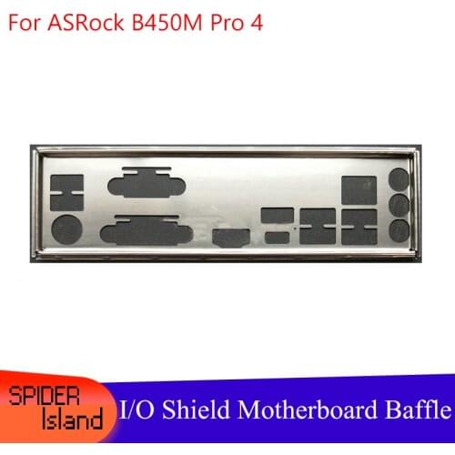 New I/O shield Back Plate Chassis Bracket of Motherboard for ASRock B450M Pro4 Bezel IO Baffle Backplane