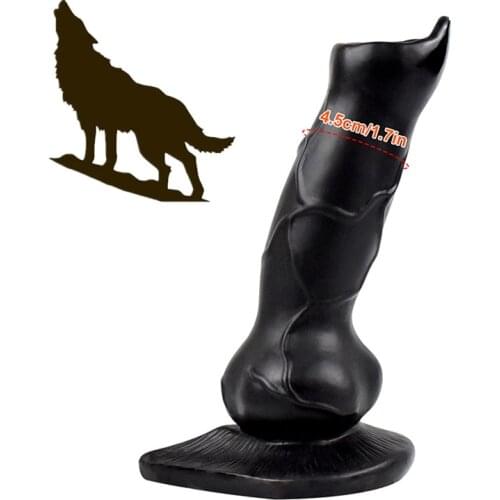 New Realistic Dog Dildo Anal Butt Plug Dog Penis Fetish Sex Toy Fantasy Knotted Hound Dick Fake Canine Cock For Women Masturbate