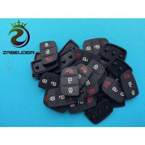 New Replacement Rubber Key Pad For Hyundai 3 Button Remote Flip Shell Case Blank 100 Pcs/Lot Auto Parts Car Accessories Hot Sell