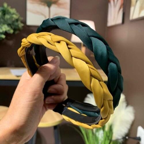 Blast Solid Color Hair Card Ponytail Hair Hoop Adult Lady Wide-brimmed 100-piece Headband