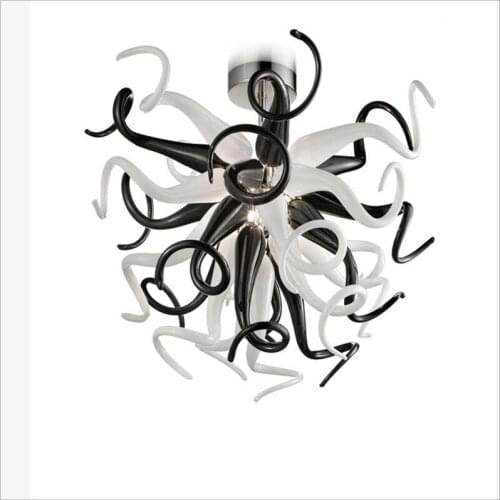 Wholesale Wedding Design Hotel Big French Vintage Blown Glass Chandelier Free Air Shipping Staircase Long Chandeliers