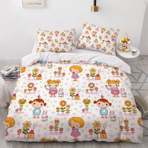 3D Luxury Bedding Sets Comforter Quilt Cover Duvet Set Queen King Queen Double Single Size Cartoon Design Custom Bedclothes
