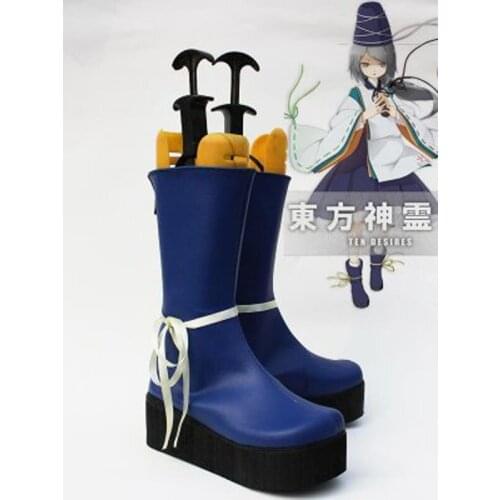 Touhou Project Mononobe no Futo Cosplay Boots Shoes Anime Party Cosplay Boots Custom Made for Adult Women Shoes