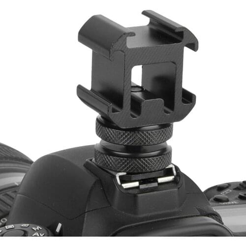 Triple Hot Shoe Mount Adapter Extend Holder Camera Hot Shoe Mount Adapters For Microphone Monitor LED Video Light