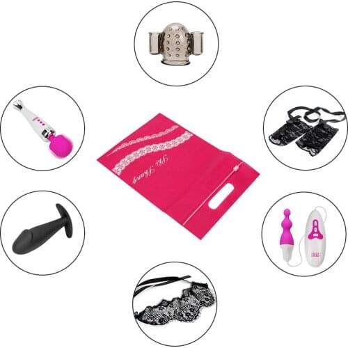 Vibrator Penis Anal Plug Sex Toy Storage Bag Discreet Storage Bags Secret Storage Cover Sexy Dildo Hidden Pouch